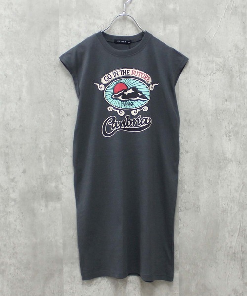 THE CASUAL（カジュアル）の「ビッグシルエット　ノースリーブ　ワンピ（ワンピース・キッズ・チャコール/モカ/ミント/グリーン系その他/ネイビー/ベージュ/杢グレー/ダークグリーン/オフホワイト/ブラウン系その他/ラベンダー/ピンク/ベージュ系その他/ダークグリーン系/ブラック/グレー系その他/ブラック系その他2/ブラック系その他・110cm/120cm/130cm/140cm/150cm/160cm）」の20枚目の写真