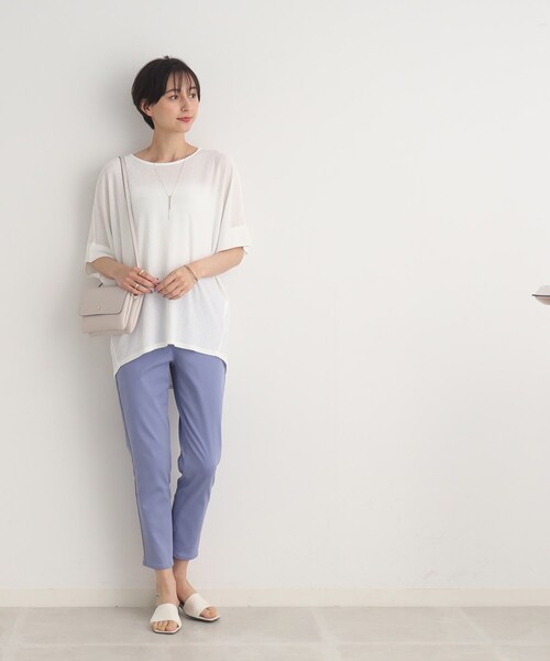 SHOO・LA・RUE（シューラルー）の「◆【軽量】ふわっと軽いフラップショルダーバッグ（ショルダーバッグ・レディース・ライトグレー/ブラック/イエロー・00）」の8枚目の写真