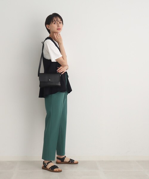 SHOO・LA・RUE（シューラルー）の「◆【軽量】ふわっと軽いフラップショルダーバッグ（ショルダーバッグ・レディース・ライトグレー/ブラック/イエロー・00）」の10枚目の写真