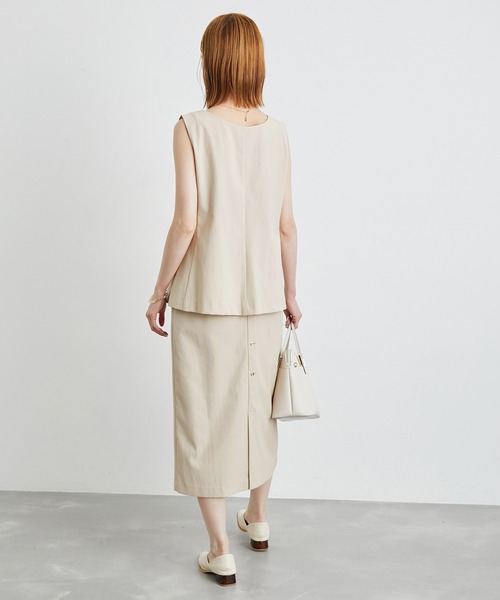 ROPE' PICNIC(ロペピクニック)の「洗える/2WAY・セットアップ対応/ウエストベルトストレートスカート(スカート・レディース・ブラック/ベージュ/グリーン系その他・38/36)」の10枚目の写真
