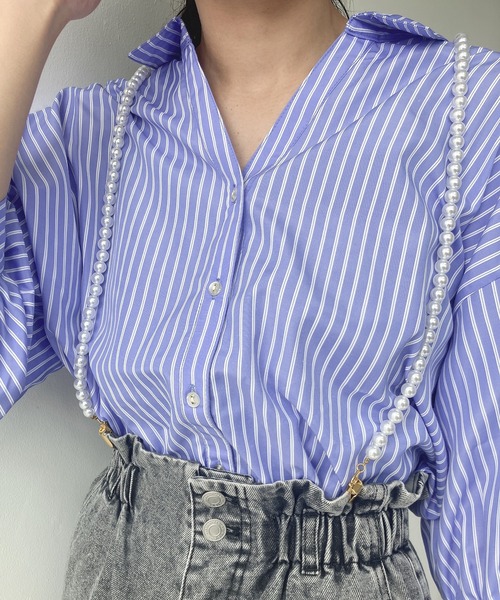 AS KNOW AS plus（アズノゥアズプラス）の「パールサスペンダー（サスペンダー・レディース・ブラック系その他・FREE）」の3枚目の写真