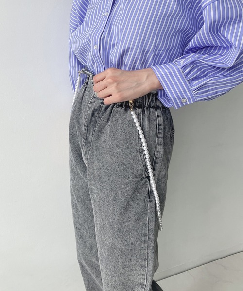 AS KNOW AS plus（アズノゥアズプラス）の「パールサスペンダー（サスペンダー・レディース・ブラック系その他・FREE）」の4枚目の写真