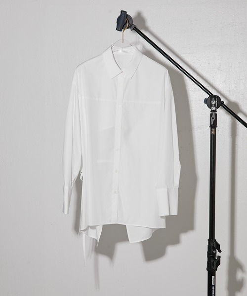 COLLAGE GALLARDAGALANTE（コラージュガリャルダガランテ）の「【OT】バックオープンシャツ（シャツ/ブラウス・レディース・サックスブルー/グリーン/ホワイト・FREE）」の11枚目の写真