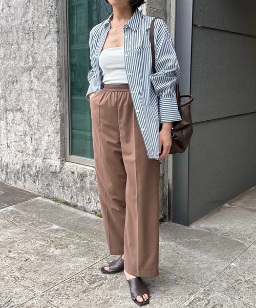 COLLAGE GALLARDAGALANTE（コラージュガリャルダガランテ）の「【OT】バックオープンシャツ（シャツ/ブラウス・レディース・サックスブルー/グリーン/ホワイト・FREE）」の12枚目の写真