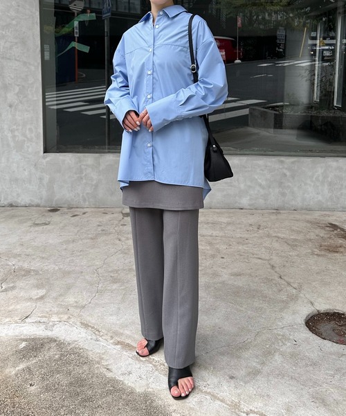 COLLAGE GALLARDAGALANTE（コラージュガリャルダガランテ）の「【OT】バックオープンシャツ（シャツ/ブラウス・レディース・サックスブルー/グリーン/ホワイト・FREE）」の20枚目の写真