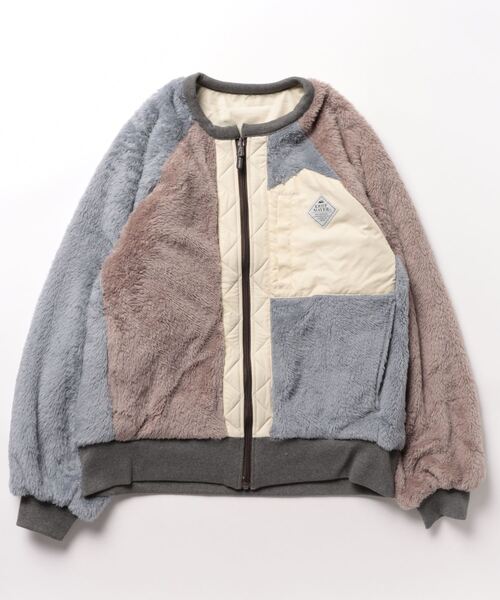 KRIFF MAYER Lady's Collection（クリフメイヤーレディースコレクション）の「ひっくりノーカラーJK（ノーカラージャケット・レディース・ブラック/ベージュ/サックスブルー/ナチュラル/カラフル/その他5・LARGE/MEDIUM）」の9枚目の写真