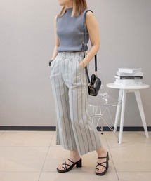 スラックス（ホワイト/白色系・ストライプ柄）ファッション通販 - ZOZOTOWN