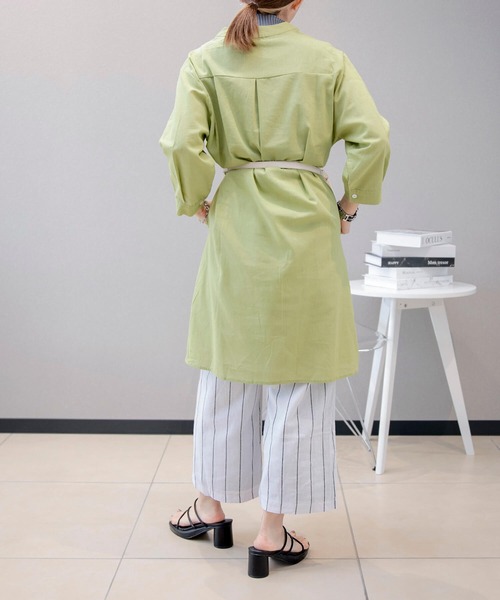 aimoha(アイモハ)の「リラックス 綿麻コン ストライプワイドパンツ (SS)(スラックス・レディース・ホワイト/オフホワイト/ベージュ・MEDIUM/LARGE/X-LARGE)」の19枚目の写真
