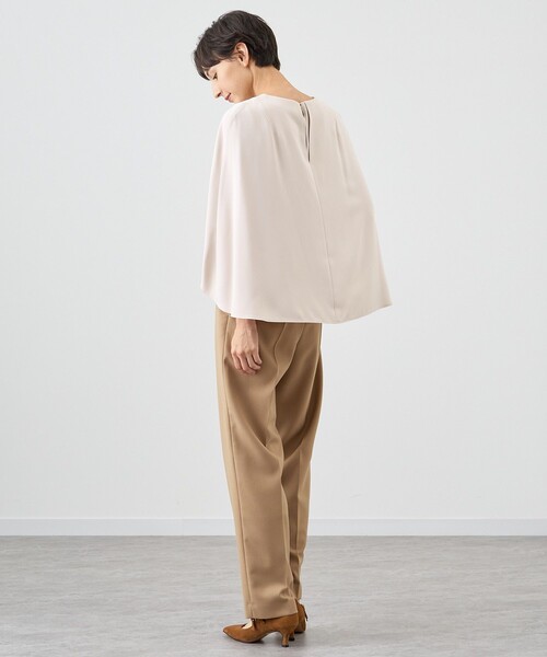 ANAYI（アナイ）の「ウールツイルストレッチストレートパンツ（スラックス・レディース・チャコールグレー/ピンク/キャメル・38/36）」の18枚目の写真