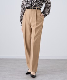 ANAYI | ウールツイルストレッチストレートパンツ(スラックス)