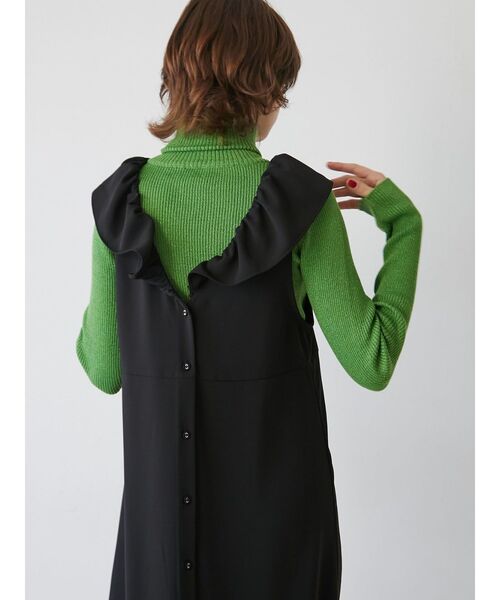 jouetie（ジュエティ）の「レイヤードフリルワンピース（ワンピース・レディース・ブラック/ベージュ/ブルー・MEDIUM）」の12枚目の写真