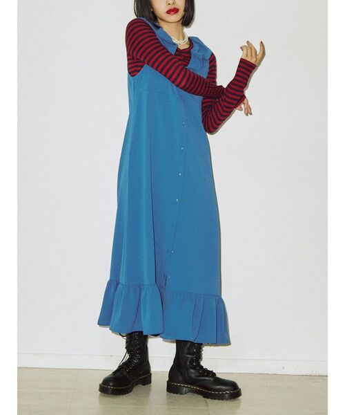 jouetie（ジュエティ）の「レイヤードフリルワンピース（ワンピース・レディース・ブラック/ベージュ/ブルー・MEDIUM）」の16枚目の写真