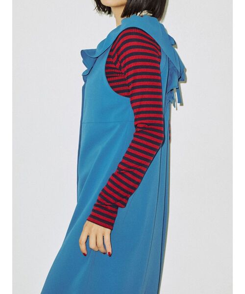 jouetie（ジュエティ）の「レイヤードフリルワンピース（ワンピース・レディース・ブラック/ベージュ/ブルー・MEDIUM）」の17枚目の写真