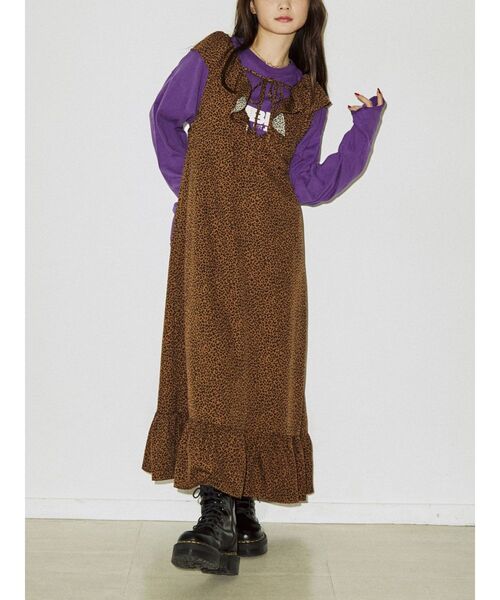 jouetie（ジュエティ）の「レイヤードフリルワンピース（ワンピース・レディース・ブラック/ベージュ/ブルー・MEDIUM）」の20枚目の写真