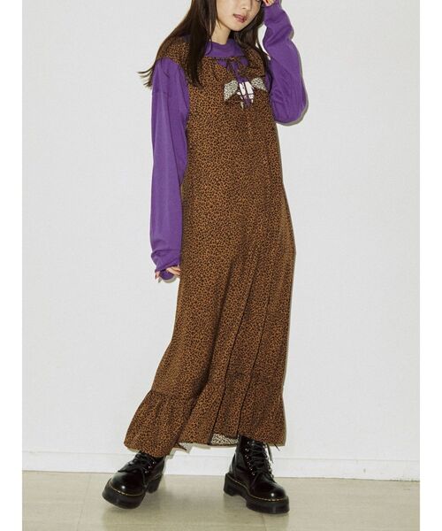 jouetie（ジュエティ）の「レイヤードフリルワンピース（ワンピース・レディース・ブラック/ベージュ/ブルー・MEDIUM）」の21枚目の写真