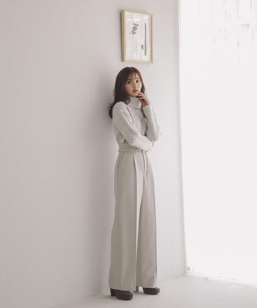 PROPORTION BODY DRESSING（プロポーションボディドレッシング）の「チェーンベルトワイドパンツ / 1213230900（その他パンツ・レディース・グレー/ブラック・SMALL/MEDIUM）」の5枚目の写真