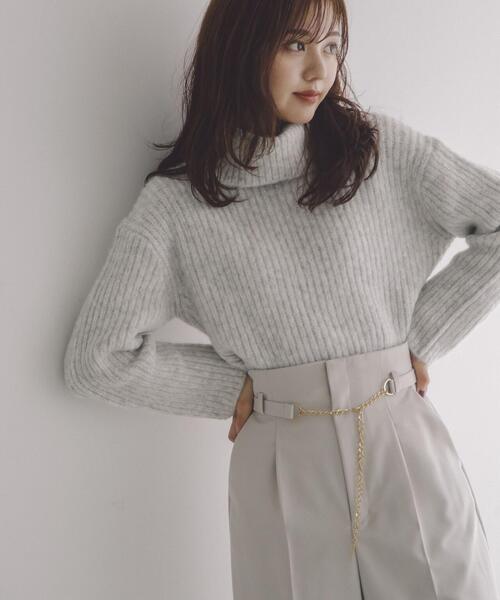 PROPORTION BODY DRESSING（プロポーションボディドレッシング）の「チェーンベルトワイドパンツ / 1213230900（その他パンツ・レディース・グレー/ブラック・SMALL/MEDIUM）」の7枚目の写真