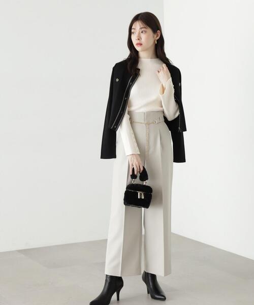 PROPORTION BODY DRESSING（プロポーションボディドレッシング）の「チェーンベルトワイドパンツ / 1213230900（その他パンツ・レディース・グレー/ブラック・SMALL/MEDIUM）」の15枚目の写真