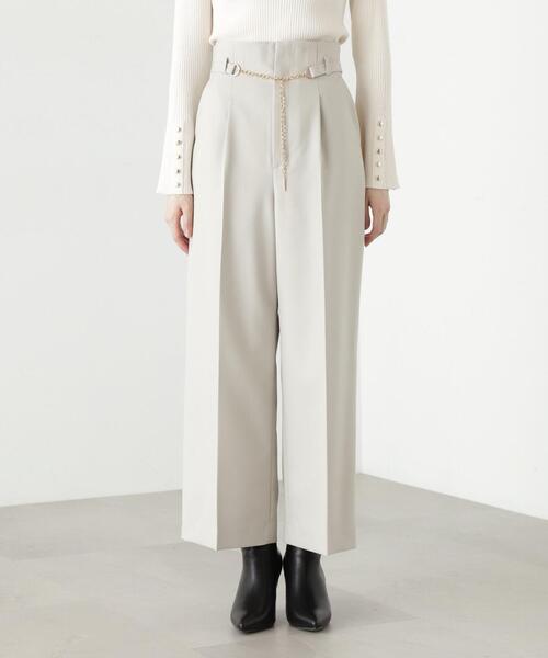 PROPORTION BODY DRESSING（プロポーションボディドレッシング）の「チェーンベルトワイドパンツ / 1213230900（その他パンツ・レディース・グレー/ブラック・SMALL/MEDIUM）」の17枚目の写真