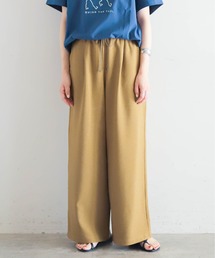 ポリエステルトロ ワイドパンツ
