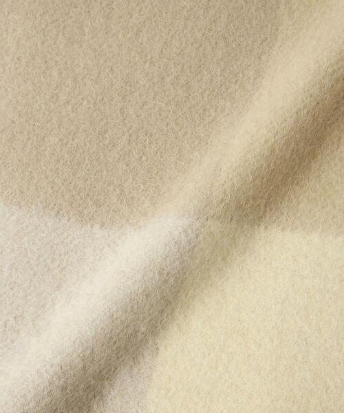 green label relaxing（グリーンレーベルリラクシング）の「ウールチェック ストール マフラー（マフラー・レディース・ライトグレー/ライトブルー/ライム/イエロー/コバルトブルー・FREE）」の16枚目の写真