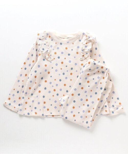 apres les cours（アプレレクール）の「【長袖】さくらんぼ・花柄パジャマ（ルームウェア/パジャマ・キッズ・アイボリー/ピンク・110/80/120/90/130/100）」の5枚目の写真