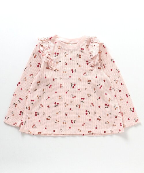 apres les cours（アプレレクール）の「【長袖】さくらんぼ・花柄パジャマ（ルームウェア/パジャマ・キッズ・アイボリー/ピンク・110/80/120/90/130/100）」の12枚目の写真