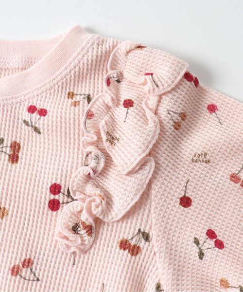 apres les cours（アプレレクール）の「【長袖】さくらんぼ・花柄パジャマ（ルームウェア/パジャマ・キッズ・アイボリー/ピンク・110/80/120/90/130/100）」の16枚目の写真