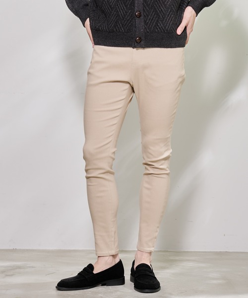 Arnold Palmer(アーノルドパーマー)の「ハイストレッチ スキニー シェア パンツ(その他パンツ・レディース・ブラック/ライトベージュ・L/M/XS/S)」の1枚目の写真