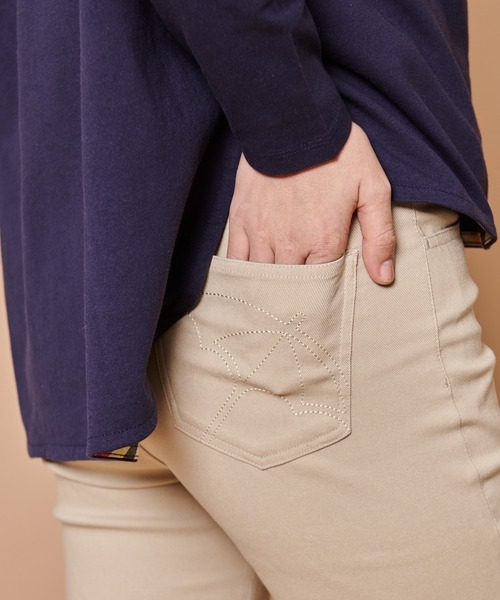 Arnold Palmer(アーノルドパーマー)の「ハイストレッチ スキニー シェア パンツ(その他パンツ・レディース・ブラック/ライトベージュ・L/M/XS/S)」の4枚目の写真