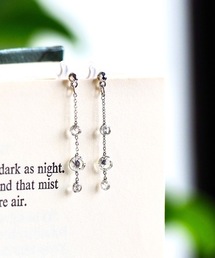 【itam】アイタム/ キュービックジルコニアノンホールピアス/ 金属アレルギー対応