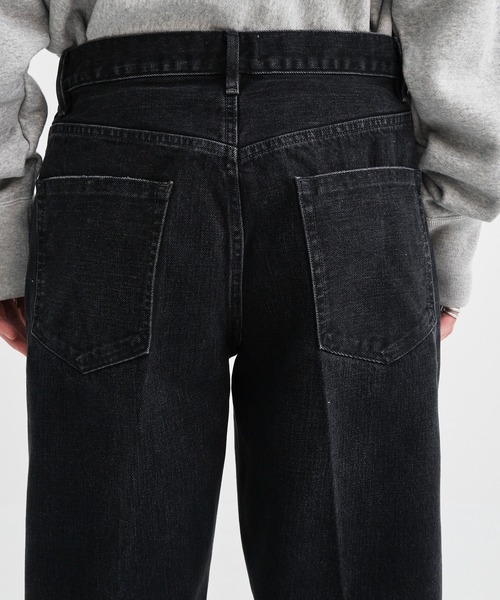 TANAKA(タナカ)の「【TANAKA / タナカ】THE JEAN TROUSERS/ザジーンズトラウザーズ(デニムパンツ・メンズ・ブラック・30inch/32inch)」の9枚目の写真