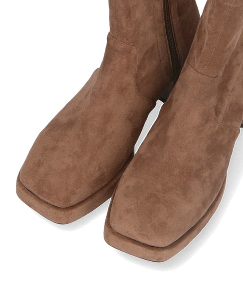 WA ORiental TRaffic(ダブルエーオリエンタルトラフィック)の「プラットフォームストレッチブーツ 32405(ブーツ・レディース・ブラック/ブラウン/カーキ・S/M/L/LL)」の6枚目の写真