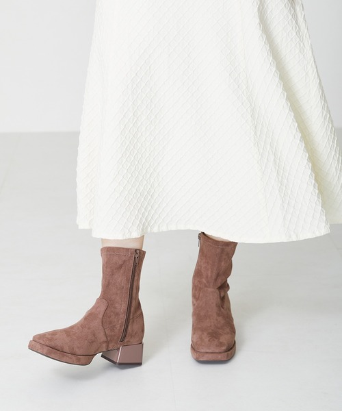 WA ORiental TRaffic(ダブルエーオリエンタルトラフィック)の「プラットフォームストレッチブーツ 32405(ブーツ・レディース・ブラック/ブラウン/カーキ・S/M/L/LL)」の14枚目の写真