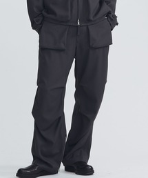 【MATSUFUJI/マツフジ】Wool Cargo Pocket Wide Trousers