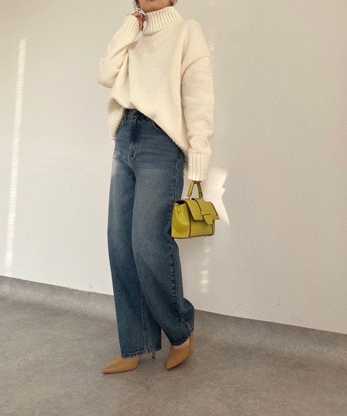 fifth（フィフス）の「ネックスリットタートルニット（ニット