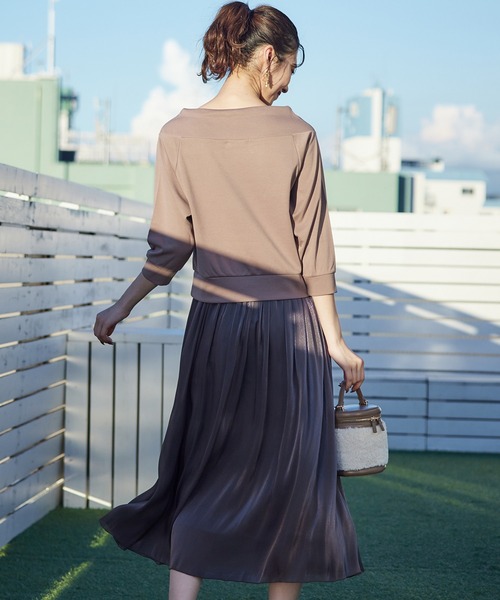 12Twelve Agenda(トゥエルブ アジェンダ)の「フード風7分袖プルオーバー(Tシャツ/カットソー・レディース・ブラウン/ブラック/グレー・M)」の16枚目の写真