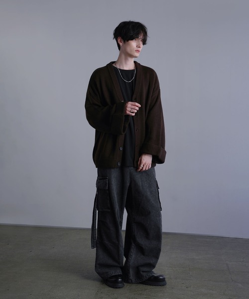 セール】ルーズシルエットロールアップボリュームスリーブ
