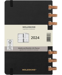 MOLESKINE（モレスキン）の「モレスキン 手帳 2024年 1月始まり 12カ月 スパイラルライフプランナー ラージサイズ（手帳/メモ帳・メンズ）」