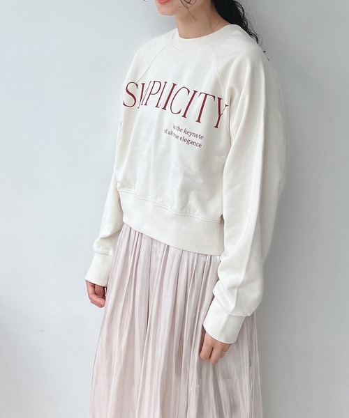 AS KNOW AS plus（アズノゥアズプラス）の「☆前後着用可能 2WAYラグランスウェットプルオーバー（スウェット・レディース・杢グレー/ネイビー/キナリ・FREE）」の5枚目の写真