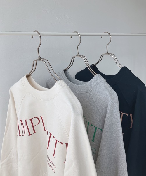 AS KNOW AS plus（アズノゥアズプラス）の「☆前後着用可能 2WAYラグランスウェットプルオーバー（スウェット・レディース・杢グレー/ネイビー/キナリ・FREE）」の18枚目の写真