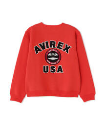 AVIREX（アヴィレックス）の「《KIDS / キッズ》VARSITY LOGO CREWNECK SWEAT / バーシティ ロゴ クルーネック スウェット / AVIREX / アヴィレックス（スウェット）」