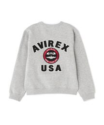 AVIREX（アヴィレックス）の「《KIDS / キッズ》VARSITY LOGO CREWNECK SWEAT / バーシティ ロゴ クルーネック スウェット / AVIREX / アヴィレックス（スウェット）」