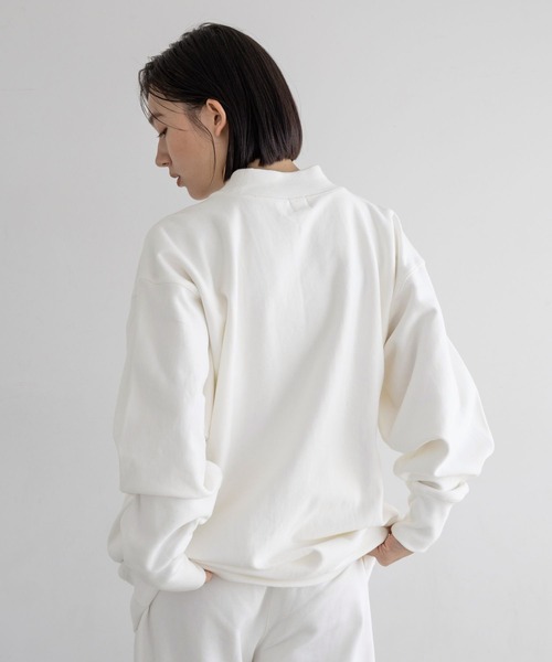 e/rm(イーアールエム)の「【e/rm】メッセージスウェット(スウェット・レディース・グレー系その他2/ベージュ/オフホワイト・FREE)」の5枚目の写真