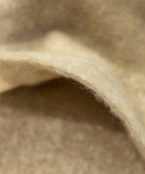 NYLAUS（ナイラス）の「Mohair Like Big Check Fringe Volume Scarf / モヘアライク ビッグチェック フリンジ ボリュームマフラー（マフラー・メンズ・グレー系/ブラウン系・FREE）」の10枚目の写真