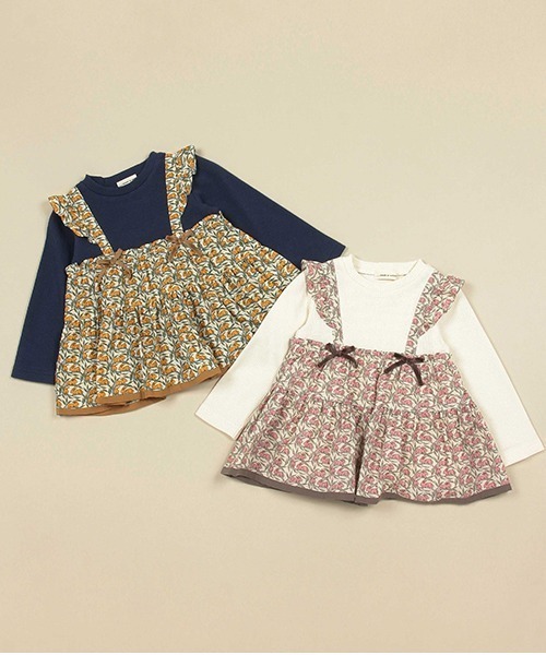 Love&Peace&Money（ラブアンドピースアンドマネー）の「Cotton Tail ドッキングチュニック（チュニック・キッズ・キャメル/ピンク・120cm/80ｃｍ/90cm/100cm/110cm）」の8枚目の写真