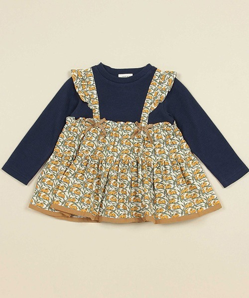 Love&Peace&Money（ラブアンドピースアンドマネー）の「Cotton Tail ドッキングチュニック（チュニック・キッズ・キャメル/ピンク・120cm/80ｃｍ/90cm/100cm/110cm）」の9枚目の写真