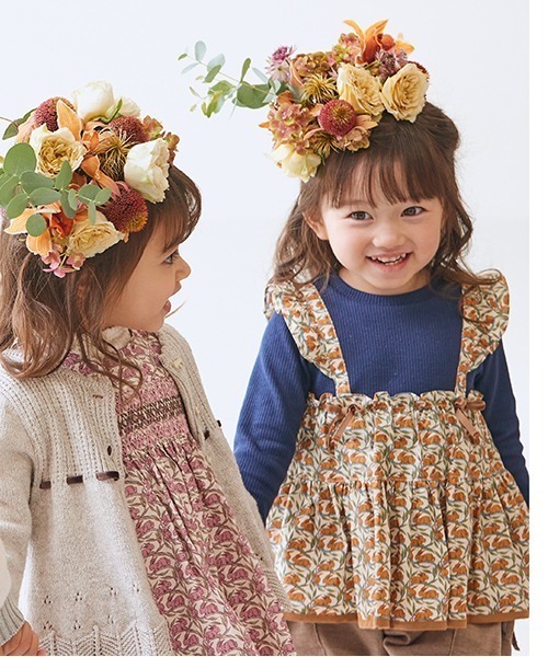 Love&Peace&Money（ラブアンドピースアンドマネー）の「Cotton Tail ドッキングチュニック（チュニック・キッズ・キャメル/ピンク・120cm/80ｃｍ/90cm/100cm/110cm）」の7枚目の写真