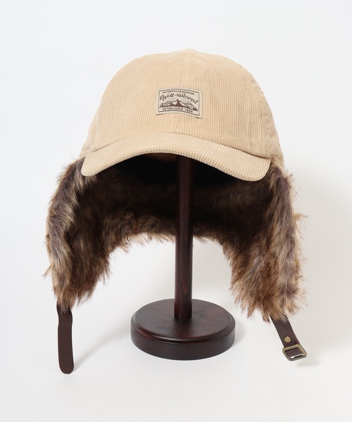 Well-Tailored（ウェルテイラード）の「Well-Tailored FLAP CAP CORDUROY（キャップ・メンズ・モカ/ブラック/カーキ/ベージュ・FREE）」の14枚目の写真