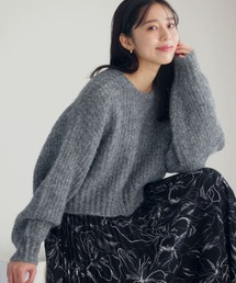 mysty woman | ラウンドネックショートプルオーバー　989417(ニット/セーター)